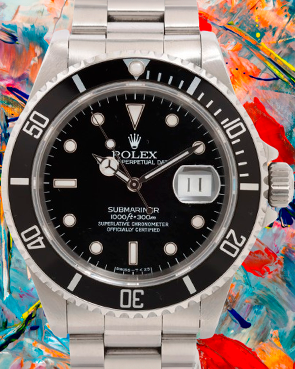 Rolex Submariner Date 40MM Black Dial Oyster Bracelet (16610)