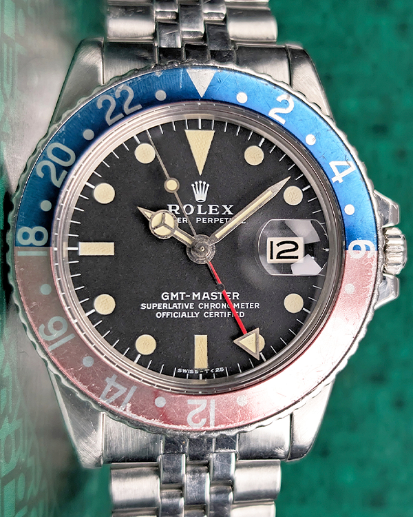 Rolex GMT-Master 40MM Black Dial Steel Bracelet (1675)