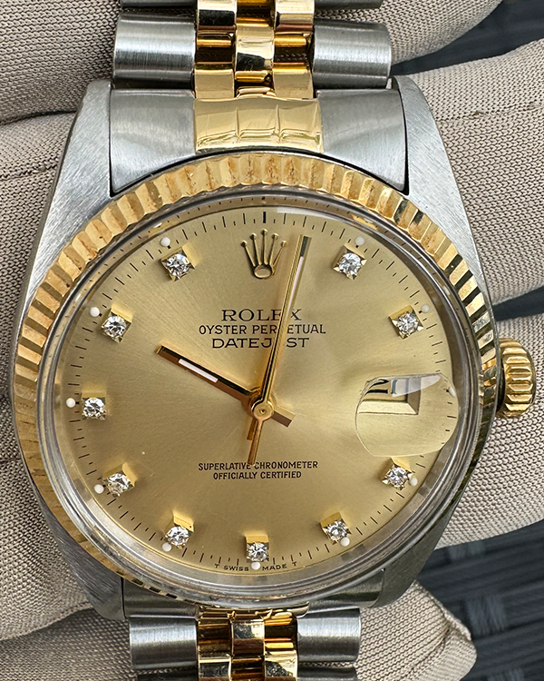 1987 Rolex Datejust 36MM Champagne Dial Two-Tone Jubilee Bracelet (16013)