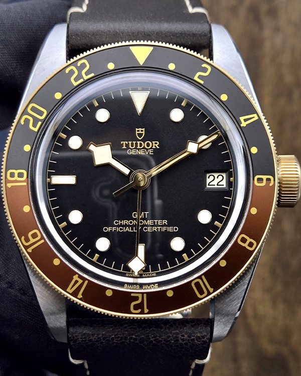 2024 Tudor Black Bay GMT "Rootbeer" 41MM Black Dial Leather Strap (79833MN)