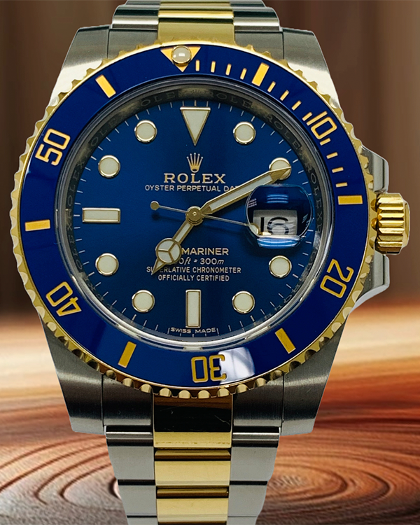 2019 Rolex Submariner Date "Bluesy" 40MM Blue Dial Two-Tone Oyster Bracelet (116613LB)