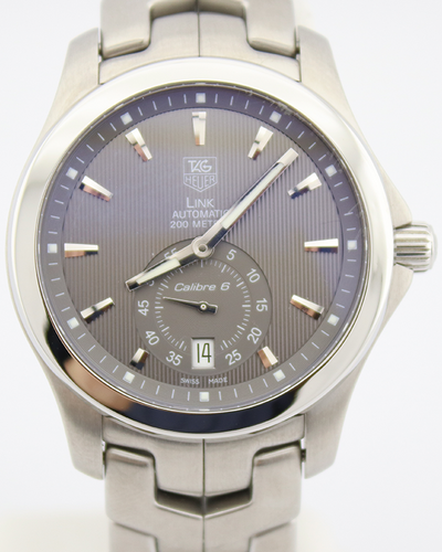 TAG Heuer Link 40MM Grey Dial Steel Bracelet (WJF211G.BA0570)