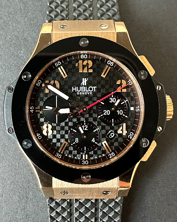 2015 Hublot Big Bang 44MM Black Dial Rubber Strap (301.PB.131.RX)