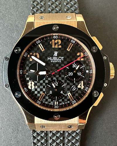 2015 Hublot Big Bang 44MM Black Dial Rubber Strap (301.PB.131.RX)