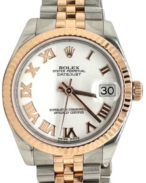 2014 Rolex Datejust 31MM White Dial Two-Tone Jubilee Bracelet (178271)