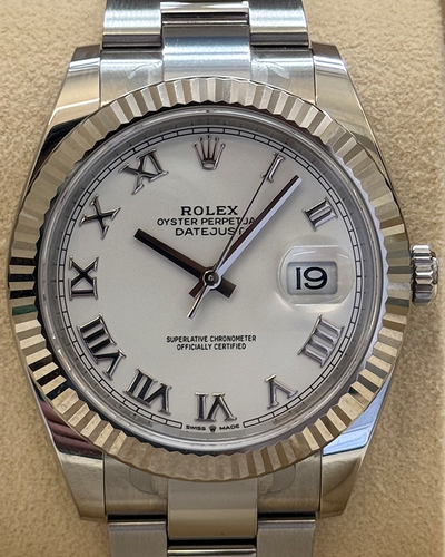 2021 Rolex Datejust 41MM White Dial Oyster Bracelet (126334)