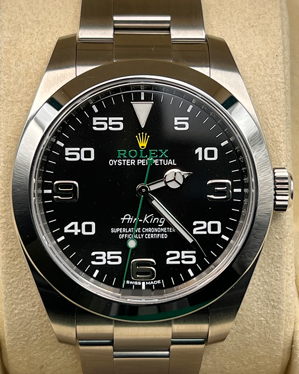 2021 Rolex Air-King 40MM Black Dial Oystersteel Bracelet (116900)