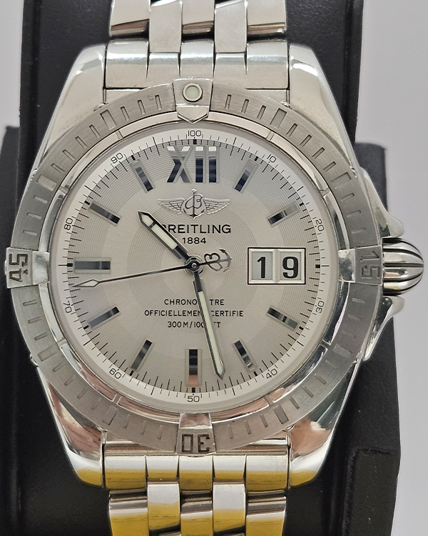 2010 Breitling Cockpit 41MM Silver Dial Steel Bracelet (A49350)