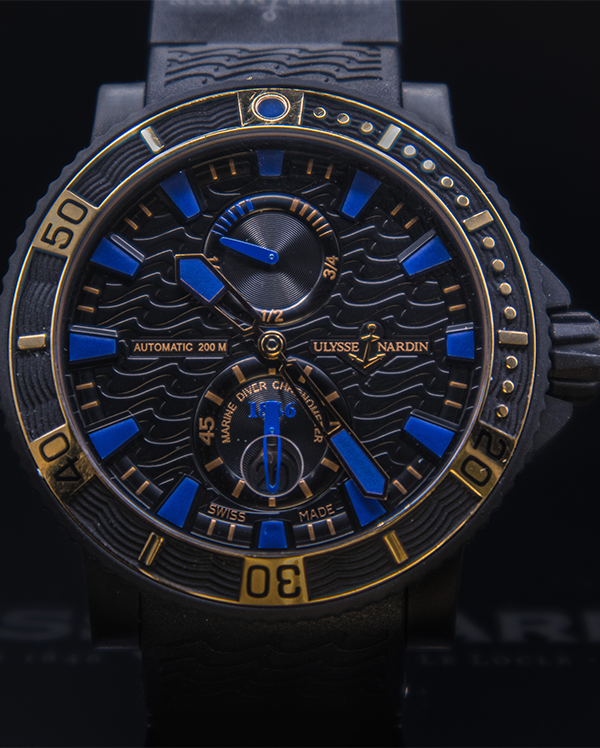 No Reserve - Ulysse Nardin Maxi Marine Diver Black Sea Limited Edition Black Dial (263-92LE/923-RG)