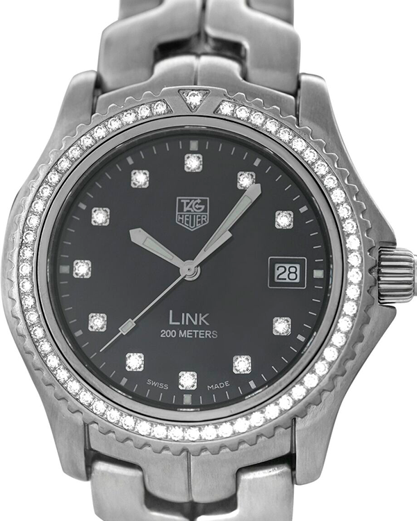 Tag Heuer Link 41MM Quartz Black Dial Steel Bracelet (WT111P.BA0550)