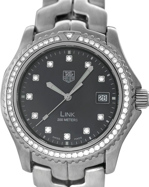 Tag Heuer Link 41MM Quartz Black Dial Steel Bracelet (WT111P Tag Heuer Link 41MM Quartz Black Dial Steel Bracelet (WT111P