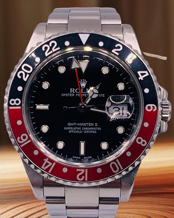 Rolex GMT-Master II "Coke" 40MM Black Dial Oyster Bracelet (16710)