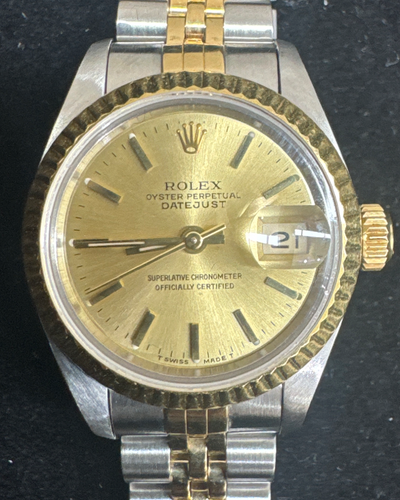 Rolex Lady-Datejust 26MM Champagne Dial Two-Tone Jubilee Bracelet (69173)