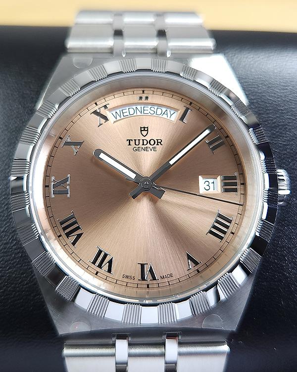 No Reserve - 2024 Tudor Royal 41MM Salmon Dial Steel Bracelet (28600)