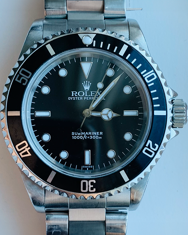 1999 Rolex Submariner No-Date 40MM Black Dial Steel Bracelet (14060)