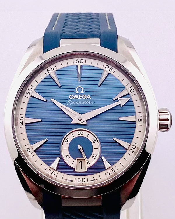 2022 Omega Seamaster Aqua Terra 150M 41MM Blue Dial Rubber Strap (220.12.41.21.03.005)