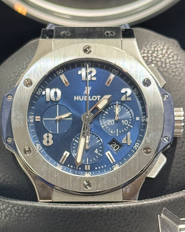 Hublot Big Bang 44MM Blue Dial Leather/Rubber Strap (301.SX.710.RX)