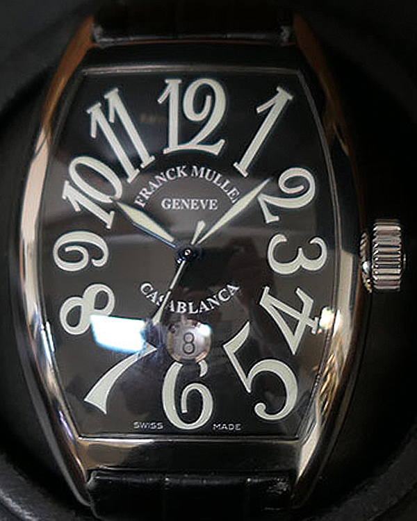 Franck Muller Casablanca Jumbo 43x60MM Black Dial Leather Strap (9880 C DT)