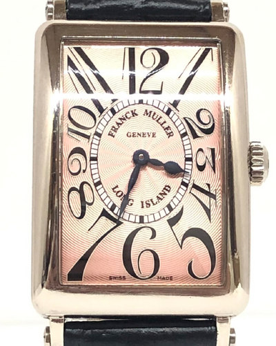 Franck Muller Long Island 26MM Quartz Pink Dial Leather Strap (952 QZ)