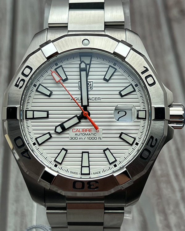 2023 TAG Heuer Aquaracer 300M 43MM White Dial Steel Bracelet (WAY2013.BA0927)