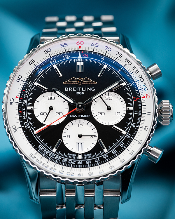 Breitling Navitimer B01 Chronograph 43MM Black Dial Steel Bracelet (AB0138211B1A1)