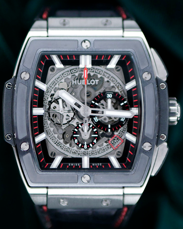 2015 Hublot Spirit of Big Bang 45MM Skeleton Dial Leather Strap (601.NM.0173.LR)