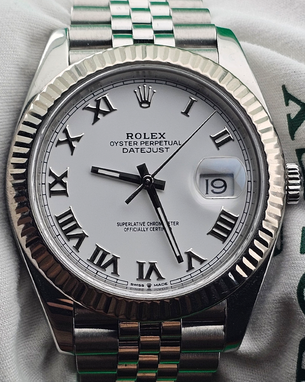 Rolex Datejust 41MM White Dial Jubilee Bracelet (126334)