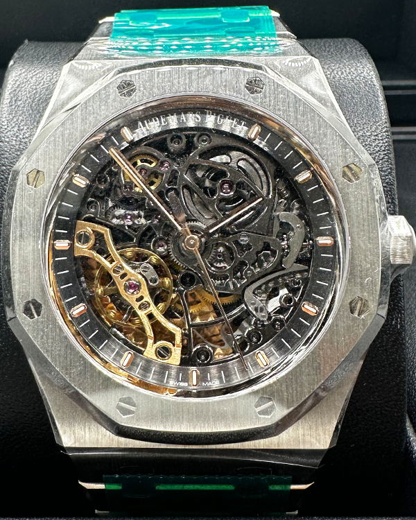 Royal Oak Double Balance Wheel - 41 mm - Slate Skeleton