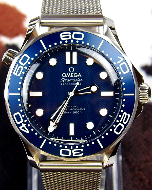 2024 Omega Seamaster Diver 300M "James Bond" 60th Anniversary 42MM Blue Dial Steel Bracelet (210.30.42.20.03.002)