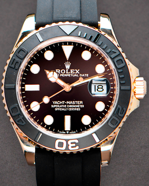 2022 Rolex Yacht-Master 42MM Black Dial Oysterflex Strap (226658)