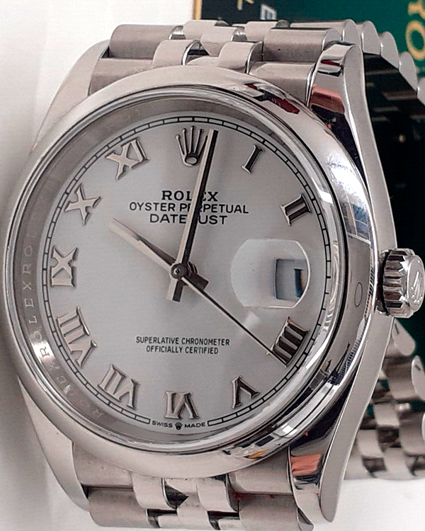 2021 Rolex Datejust 36MM White Dial Oyster Jubilee Bracelet (126200)