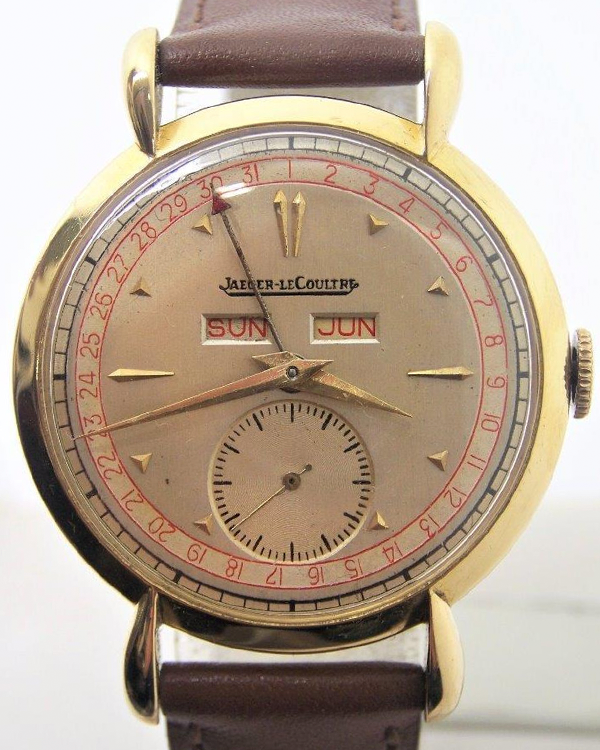 Jaeger-LeCoultre Triple Date 36MM Off-White Dial Aftermarket Leather Strap (Calibre P484/A)