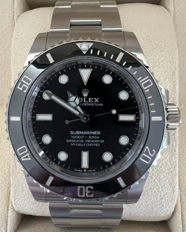 2023 Rolex Submariner No Date 41MM Black Dial Oyster Bracelet (124060)