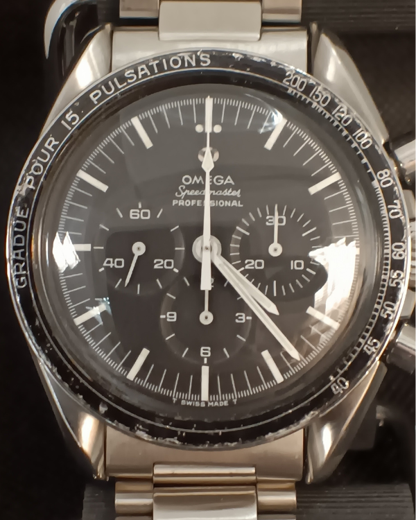 Omega Speedmaster 42MM Black Dial Steel Bracelet (145.012-67 SP)