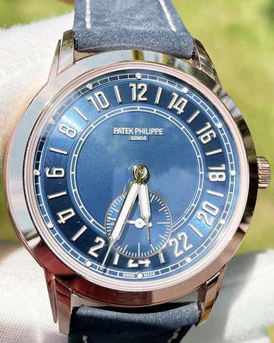 2024 Patek Philippe Complications 42MM Blue Dial Leather Strap (5224R-001)