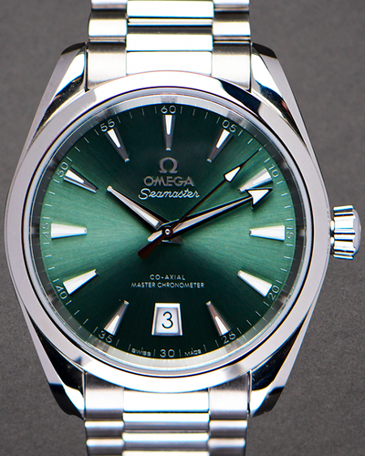 2023 Omega Seamaster Aqua Terra 38MM Green Dial Steel Bracelet (220.10.38.20.10.002)