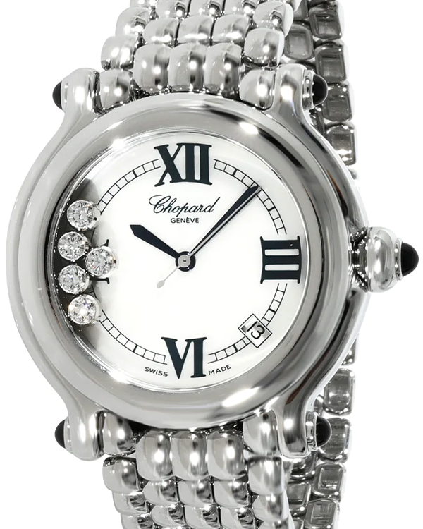 Chopard Happy Sport 30MM Quartz White Dial Steel Bracelet (28/8965-23)