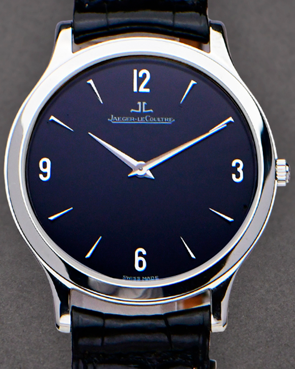 2004 Jaeger-LeCoultre Master Control Ultra Thin 35MM Black Dial Leather Strap (145.8.79S)