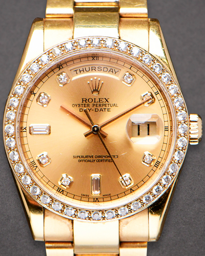 Rolex Day-Date 36MM Champagne Dial Oyster Bracelet (118208)