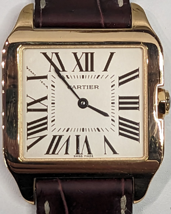 2012 Cartier Santos Dumont 18K Rose Gold Silver Dial (W2009251)