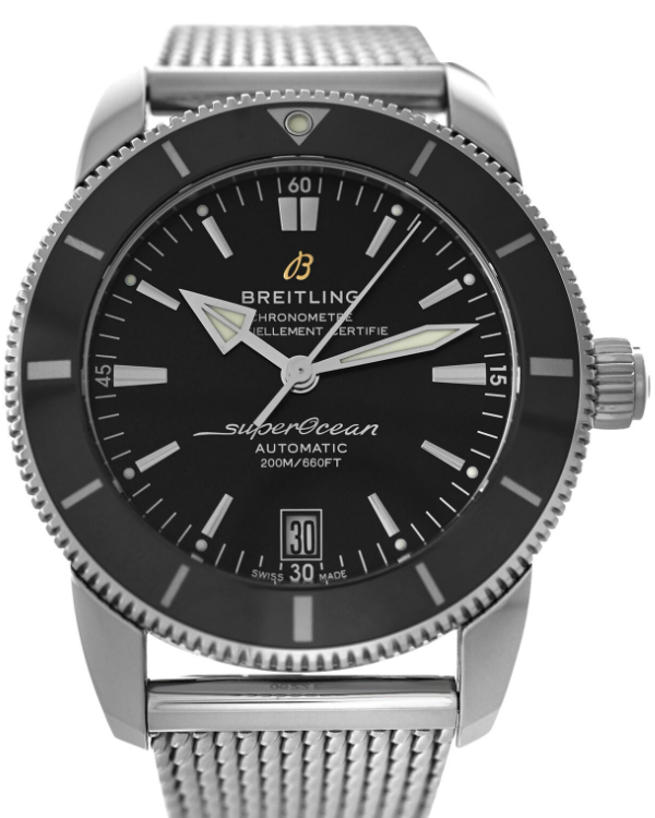 2022 Breitling Superocean Heritage 42MM Black Dial Steel Bracelet (AB2010)