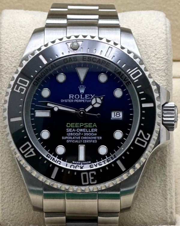 2015 Rolex Sea-Dweller Deepsea "James Cameron" 44MM Steel Blue/Black Gradient Dial Oyster Bracelet (116660)