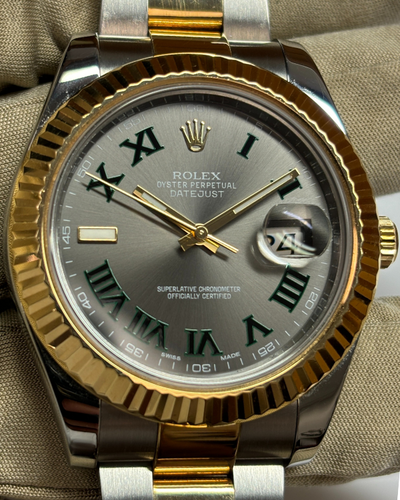 2014 Rolex Datejust II 41MM ‘Wimbledon’ Slate Dial Two-Tone Bracelet (116333)