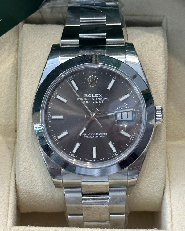 2019 Rolex Datejust 41MM Oystersteel Slate Dial (126300)