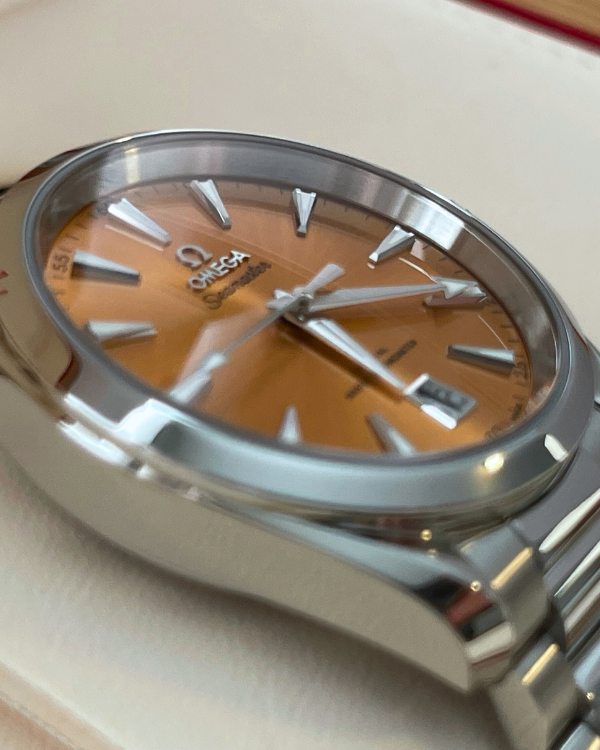 2023 Omega Seamaster Aqua Terra 150m Co-Axial Master Chronometer 38mm Saffron Dial (220.10.38.20.12.001)