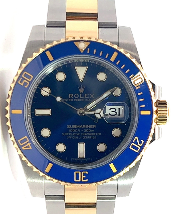 2017 Rolex Submariner Date Yellow Gold/Oystersteel Blue Dial (116613LB)