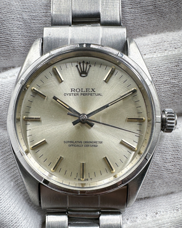 Rolex Oyster Perpetual Vintage 34MM Silver Dial Steel Bracelet (1003)