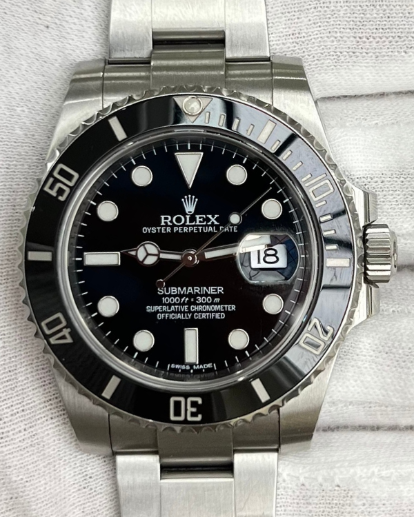 2013 Rolex Submariner Date 40MM Black Dial Steel Bracelet (116610LN)