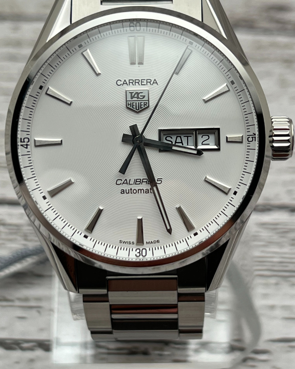 2022 TAG Heuer Carrera Calibre 5 41MM Steel Silver Dial (WAR201B.BA0723)