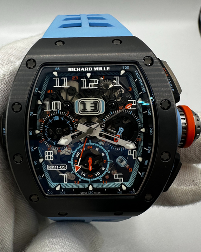 2022 Richard Mille RM11-05 Automatic Flyback Chronograph GMT Limited Edition Grey Cermet Skeleton Dial (RM11-05)